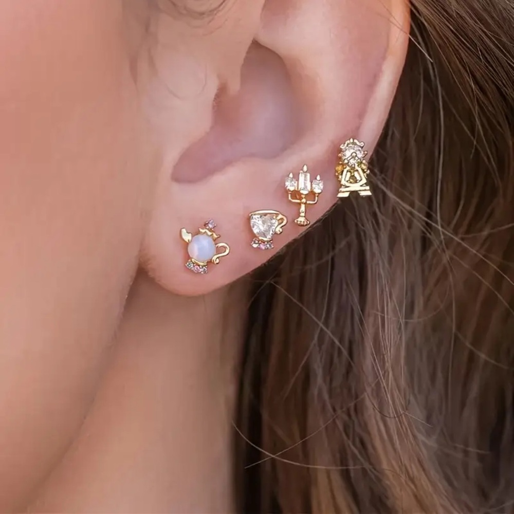 Disney’s Beauty and The Beast Stud Set, Disney’s Beauty and The Beast Earrings